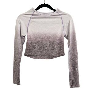 🎀 PINK Victoria’s Secret Cropped Long Sleeve (Size Medium)